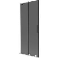 Mexen Velar L vonios sienelė 2 durų stumdomos 85 x 150 cm, grafitas, chromas - 896-085-003-41-01