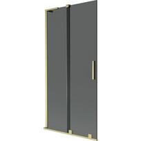 Mexen Velar L vonios ekrano dalis su 2 stumdomomis durimis 95 x 150 cm, grafitas, auksinis šlifuotas - 896-095-003-41-55