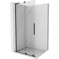 Mexen Velar L stumdoma dušo sienelė Walk-in 120 x 200 cm, permatoma 8 mm, juoda - 871-120-003-03-70