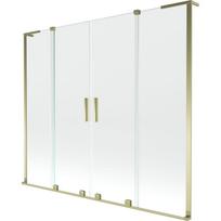 Mexen Velar L Duo vonios širmos 2-dalių dviduonių 180 x 150 cm, permatomas, auksinis - 896-180-003-02-50