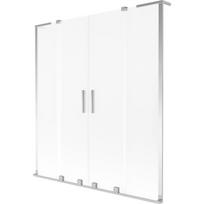 Mexen Velar L Duo vonios sienelė, dviejų dalių stumdomas 150 x 150 cm, matinė, chromas - 896-150-003-32-01