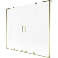 Mexen Velar L Duo vonios sienelė 2 dalių stumdomas 200 x 150 cm, matinė, aukso - 896-200-003-32-50