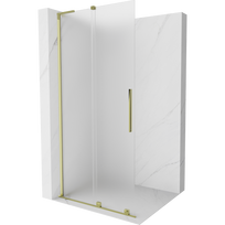 Mexen Velar L stumdoma dušo sienelė Walk-in 90 x 200 cm, matinis 8 mm, auksinis - 871-090-003-33-50