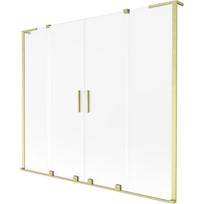Mexen Velar L Duo vonios ekrano 2 durys, slankiojamas, 180 x 150 cm, matiniai, auksiniai šlifuoti - 896-180-003-32-55