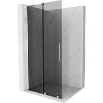 Mexen Velar L stumdomoji dušo sienelė Walk-in 90 x 200 cm, grafitas 8 mm, chromas - 871-090-003-43-01