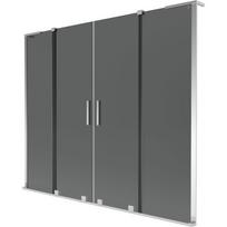 Mexen Velar L Duo vonios užuolaidų 2-duris stumdomas 180 x 150 cm, grafitas, chromas - 896-180-003-42-01