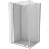 Mexen Velar L stumdomas dušo kabinas 90 x 80 cm, skaidrus, baltas - 871-090-080-03-20