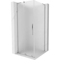 Mexen Velar L stumdomos dušo durys 100 x 100 cm, matinės, chromas - 871-100-100-33-01