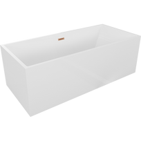 Mexen Vigo laisvai pastatoma vonia 178,5 x 80 cm, balta, šlifuota varinė perpylimo anga - 51251788000-65