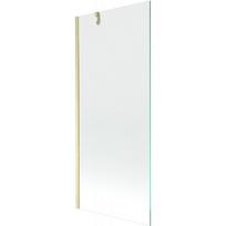 Mexen Next vonios ekranas 1-sparnas 80 x 150 cm, permatomas, auksinis šlifuotas - 895-080-000-00-00-55