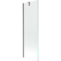 Mexen Next vonios ekranas su viena dalimi 60 x 150 cm, skaidrus, šlifuota ginklų pilka - 895-060-000-00-00-66