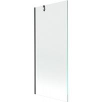 Mexen Next vonios kambario pertvara, 1-duris 80 x 150 cm, skaidrus, „gun gray“ valytas - 895-080-000-00-00-66