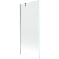 Mexen Next vonios pertvara, 1-durų 80 x 150 cm, permatomas, šlifuotas nikelis - 895-080-000-00-00-97