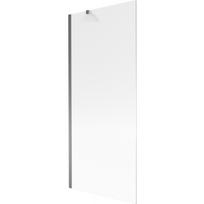 Mexen Next vonios sienelė su 1 sparnu 80 x 150 cm, dryžiai, gun metal - 895-080-000-00-09-95