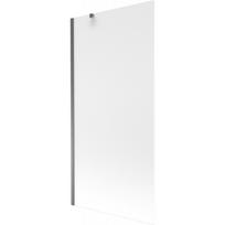 Mexen Next vonios uždanga 1-durų 90 x 150 cm, matinė, pistoletinis metalas - 895-090-000-00-30-95