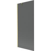Mexen Next vonios sienelė 1-duris 80 x 150 cm, grafitas, auksinis šlifuotas - 895-080-000-00-40-55