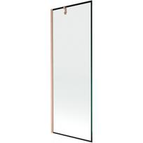 Mexen Next vonios pertvara 1-duris 70 x 150 cm, juodas rėmas, šukuotas varis - 895-070-000-00-70-65