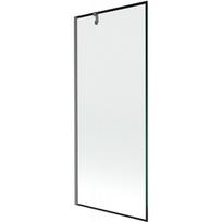Mexen Next vonios pertvara 1-durų 80 x 150 cm, juodas rėmas, gun gray šlifuotas - 895-080-000-00-70-66