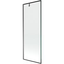 Mexen Next vonios užuolaida vieno sparno 70 x 150 cm, juodas rėmas, gun metal - 895-070-000-00-70-95