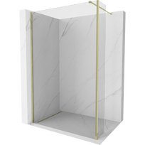 Mexen Kioto dušų sienelė Walk-in 120 x 40 cm, skaidri, auksinė - 800-120-212-50-00-040