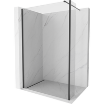 Mexen Kioto dušo sienelė Walk-in 120 x 30 cm, skaidri, juoda - 800-120-212-70-00-030