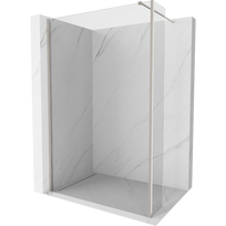 Mexen Kioto dušo sienelė Walk-in 145 x 40 cm, skaidri, šlifuoto nikelio - 800-145-212-97-00-040