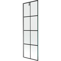 Mexen Next vonios sienelė 1-duris 60 x 150 cm, juodas tinklelis, gun metal - 895-060-000-00-77-95