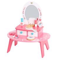 Medinis kosmetinis staliukas rožinis TOOKY TOY