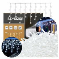 Kalėdinė LED šviesų užuolaida – 500 LED, šatos baltos varveklio girlianda