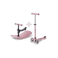 Mini Micro Deluxe Rock & Go LED paspirtukas | Dusty Rose