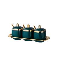 Keraminiai prieskonių indeliai HOME DECO 23-L0016 (3 vnt., 34x10x10 cm)