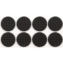 Padukai baldams 38 mm 8 vnt. juodi neslystantys 74887
