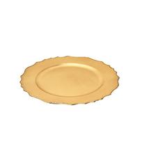 Polėkštė plastikinė aukso sp. D33xH2 cm Home Deco KA6274
