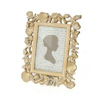 Rėmelis polirezininis auksinės spalvos Kriauklės 13x18 cm ANTIQUE