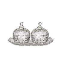 Saldaininės 2 vnt. su padėklu 26x14x16,5 cm Home Deco KA0271