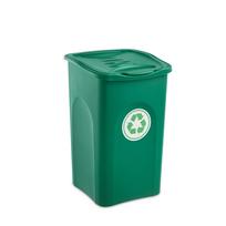 Šiukšliadėžė rūšiavimui 50 l 37x37x56 cm žalia BEGREEN 70602 Stefanplast