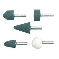 Šlifavimo antgalių rinkinys 5 vnt. 6 mm keramikiniai 25400