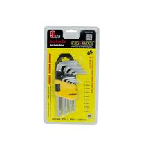 Raktai šešiakampiai  9 vnt. 1.5-10 mm šarn. IMBUS 0420149 Crownman (12)