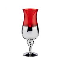 Žvakidė GIFTDECOR 56459 Sidabro/raudona, Ø13xH35 cm