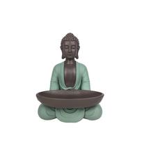 Figūrėlė Buda su lėkštele keramikinė 13.5x11x18 cm  Zen Arome