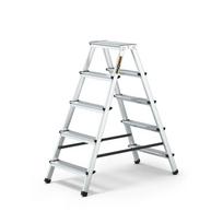 Kopėčios aliumininės dvipusės 2x5 laipteliai (125 kg) DRABEST DD5