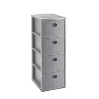 Komoda STEFANPLAST 30306 4 stalčiai, pilka
