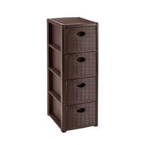 Komoda STEFANPLAST 30302 (4 stalčiai, ruda, 30x40x80 cm)