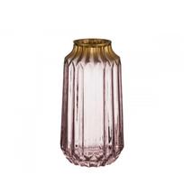 Vaza stiklinė rausva D13xH23,5 cm Giftdecor 81724