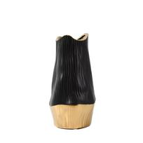 Vaza keramikinė 14x14x25,5 cm juoda/auksinė sp. TS268