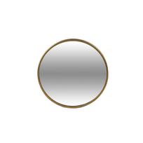 Padėkliukas veidrodinis žvakei D10 cm aukso spalvos apvadas Natural Living 31847
