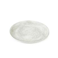 Dekoratyvinis padėklas Sukinys medinis D35 cm baltos spalvos Giftdecor 77951