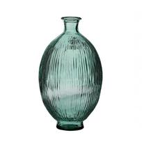 Vaza perdirbto stiklo D26xH44 cm žalsva Natural Living 08139