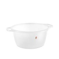 Vonelė plastikinė su rankenėlėmis 34 l D50xH25 cm baltos spalvos 30550 Italija