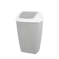 Šiukšliadėžė plastikinė 50 l 33,5x43x69 cm pilkos spalvos Urban Living 34352